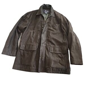 VINTAGE FACONNABLE SUEDE JACKET MENS MEDIUM ALBERT GOLDBERG GENUINE LEATHER COAT